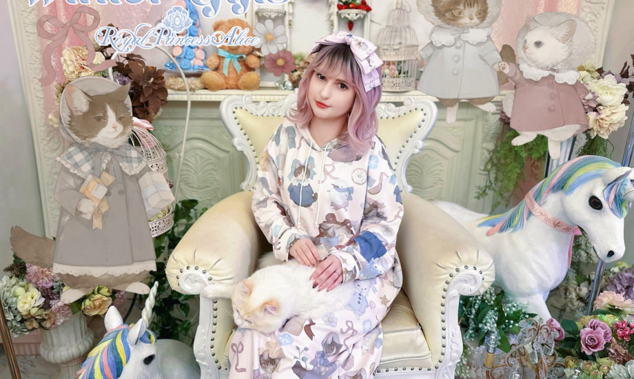 Winter gift ねこ助コラボワンピースパーカー